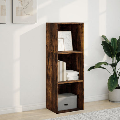 Bookcase Smoked Oak 40x30x114 cm Engineered Wood