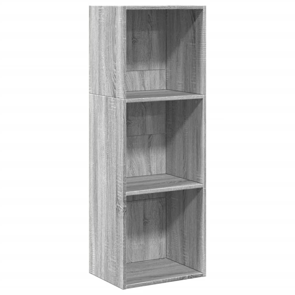 Bookcase Grey Sonoma 40x30x114 cm Engineered Wood