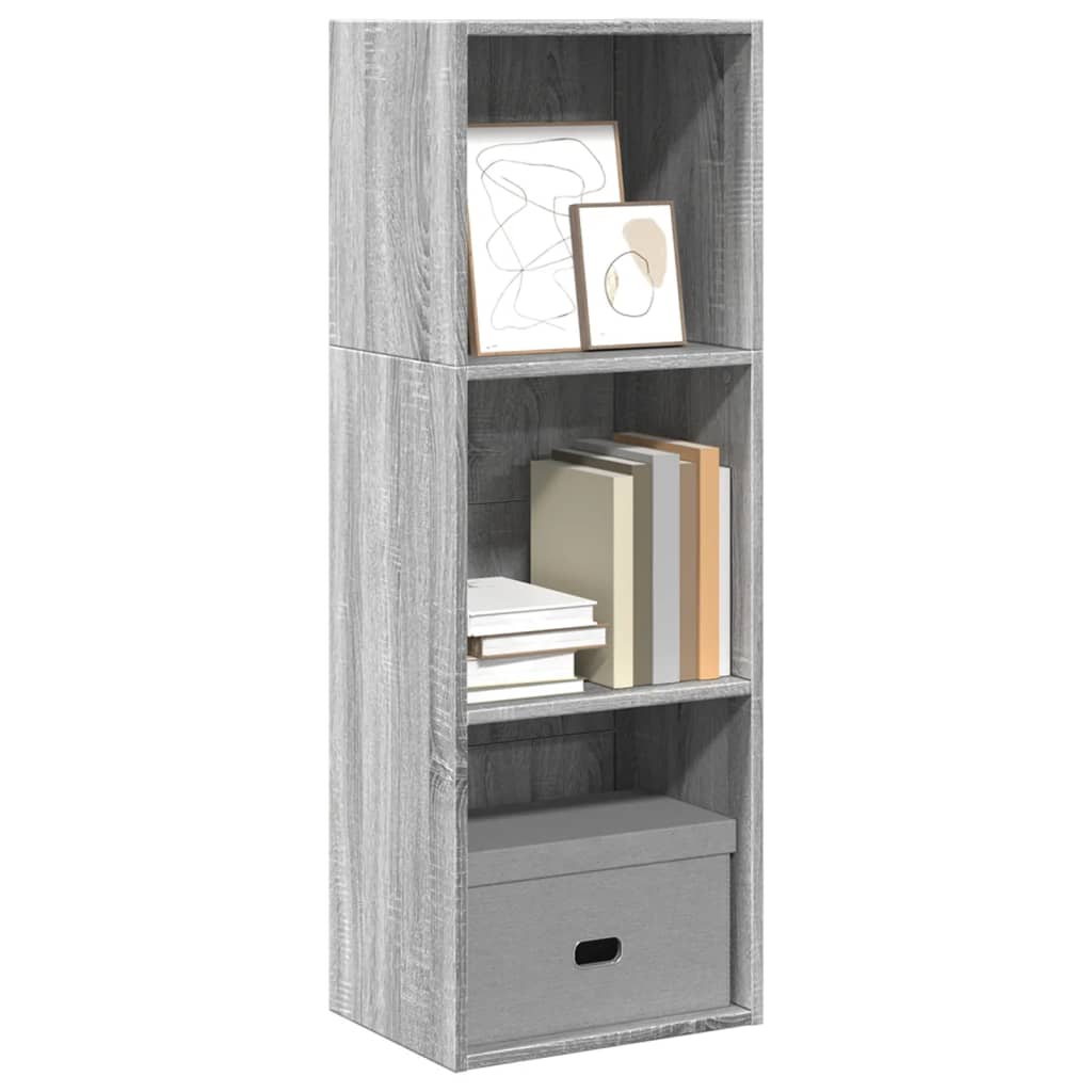 Bookcase Grey Sonoma 40x30x114 cm Engineered Wood