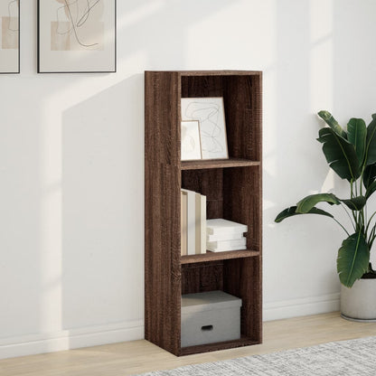 Bookcase Brown Oak 40x30x114 cm Engineered Wood