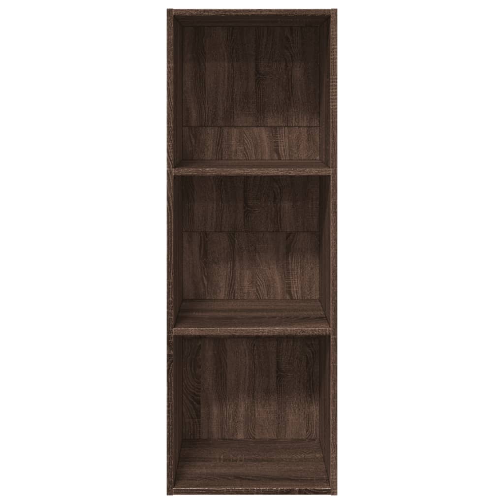 Bookcase Brown Oak 40x30x114 cm Engineered Wood