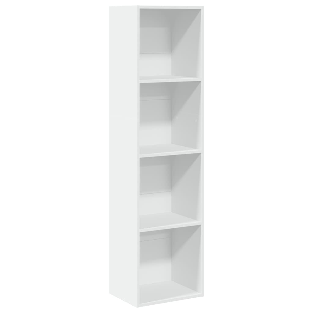 Bookcase White 40x30x152 cm Engineered Wood