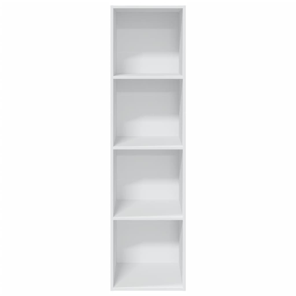 Bookcase White 40x30x152 cm Engineered Wood