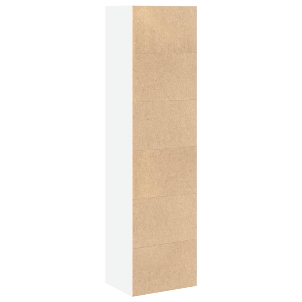 Bookcase White 40x30x152 cm Engineered Wood