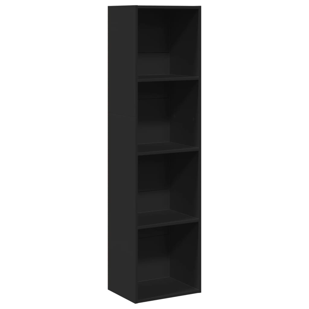 Bookcase Black 40x30x152 cm Engineered Wood