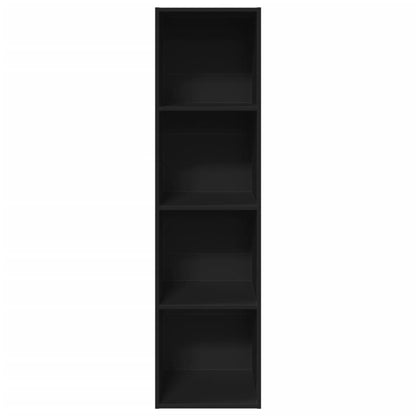 Bookcase Black 40x30x152 cm Engineered Wood