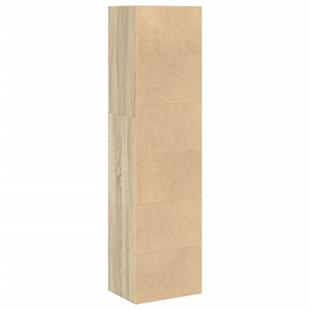 Bookcase Sonoma Oak 40x30x152 cm Engineered Wood