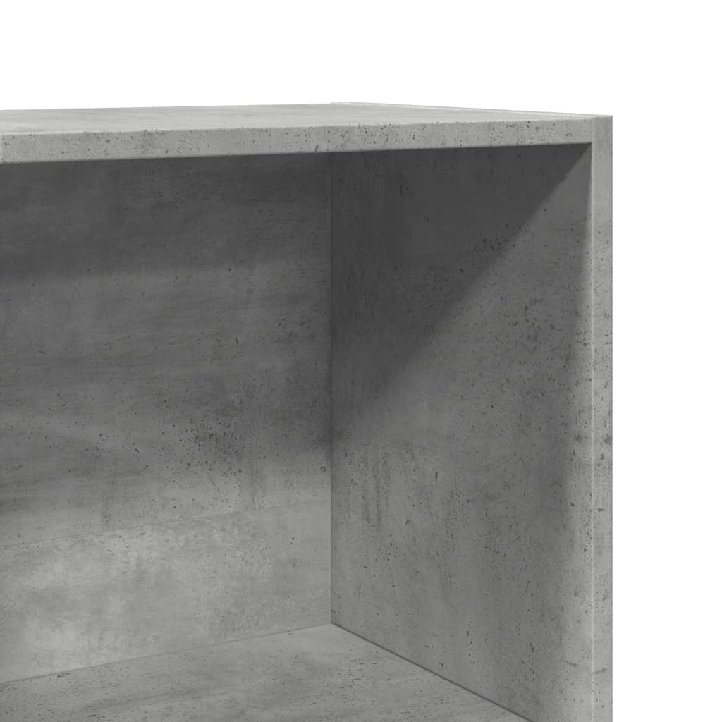 Bookcase Concrete Grey 40x30x152 cm Engineered Wood