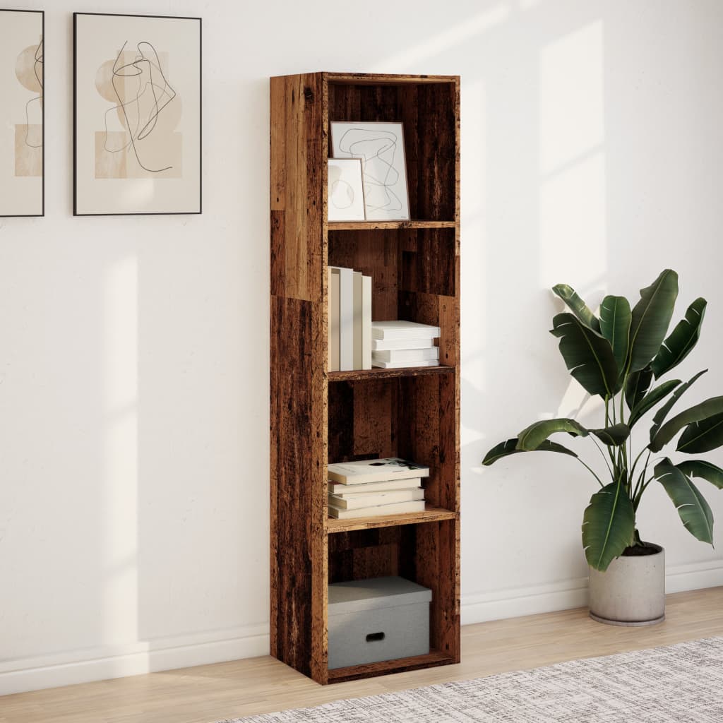 Bookcase Old Wood 40x30x152 cm Engineered Wood