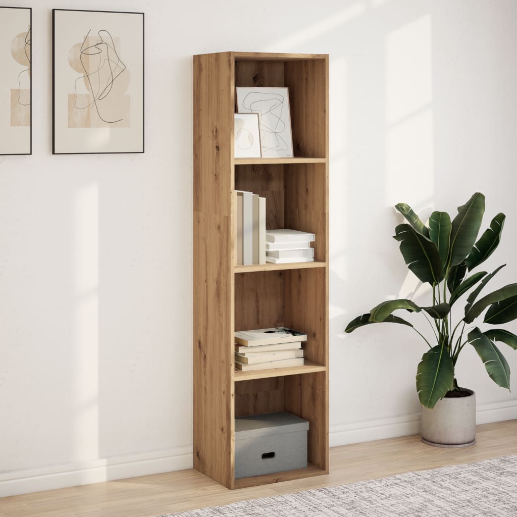 Bookcase Artisian Oak 40x30x152 cm Engineered Wood