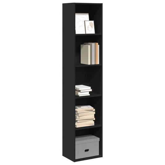 Bookcase Black 40x30x189 cm Engineered Wood