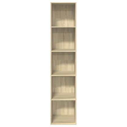 Bookcase Sonoma Oak 40x30x189 cm Engineered Wood