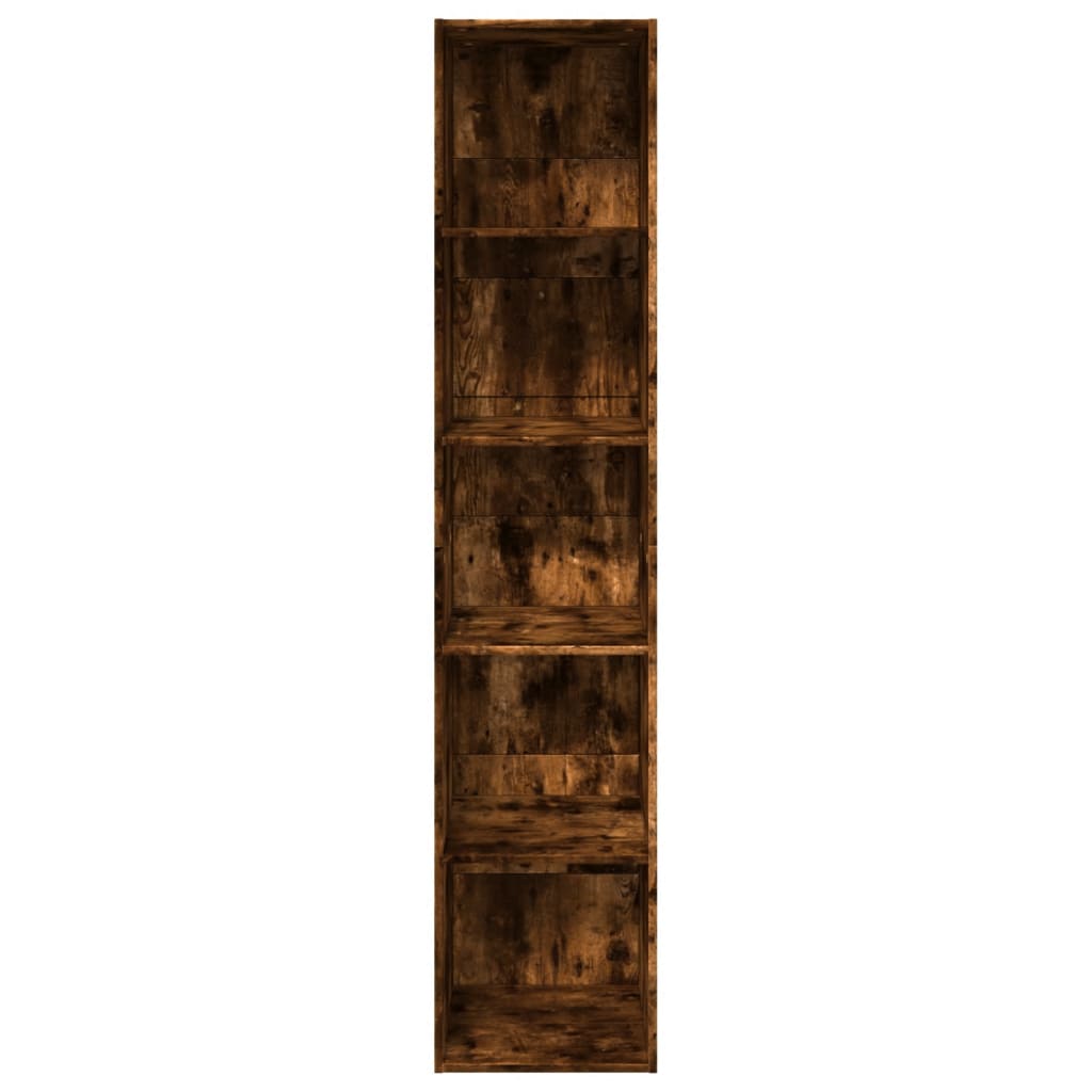 Bookcase Smoked Oak 40x30x189 cm Engineered Wood