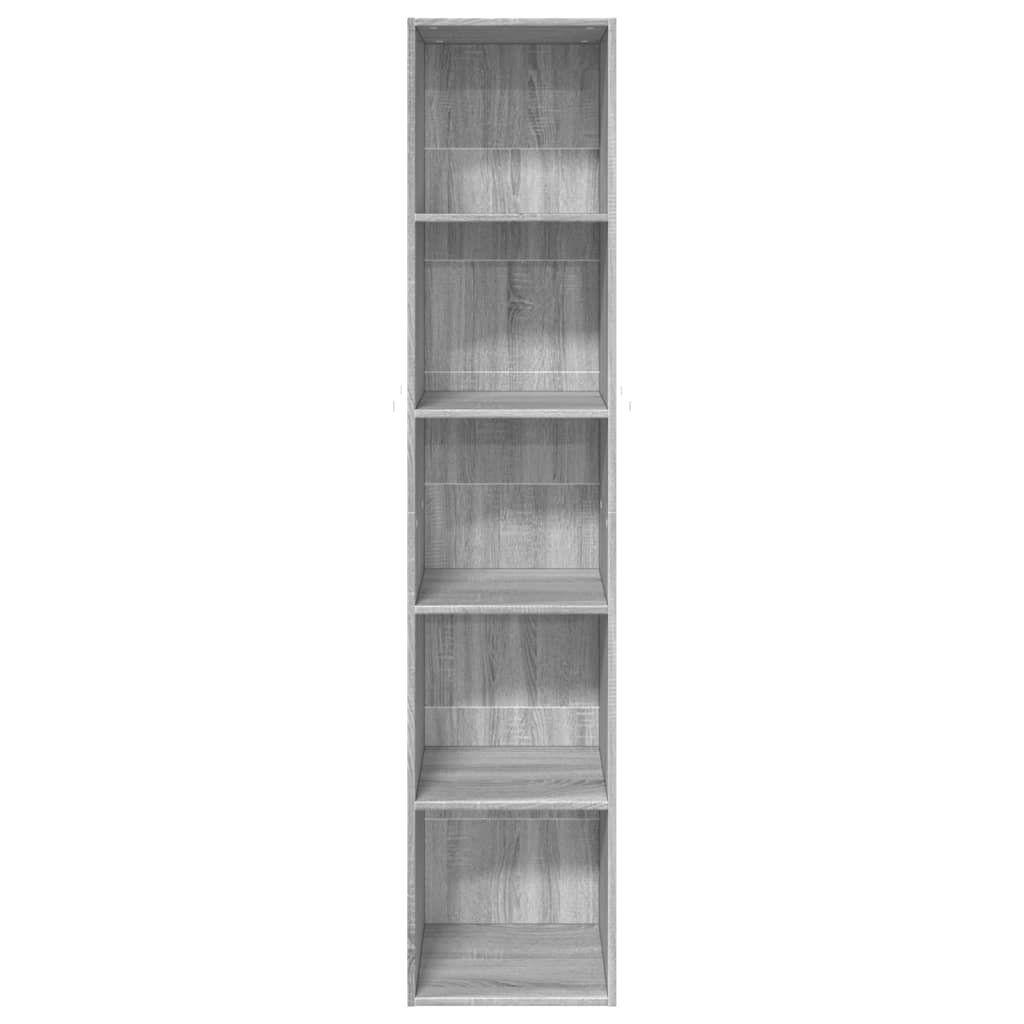 Bookcase Grey Sonoma 40x30x189 cm Engineered Wood