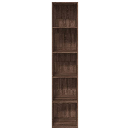 Bookcase Brown Oak 40x30x189 cm Engineered Wood