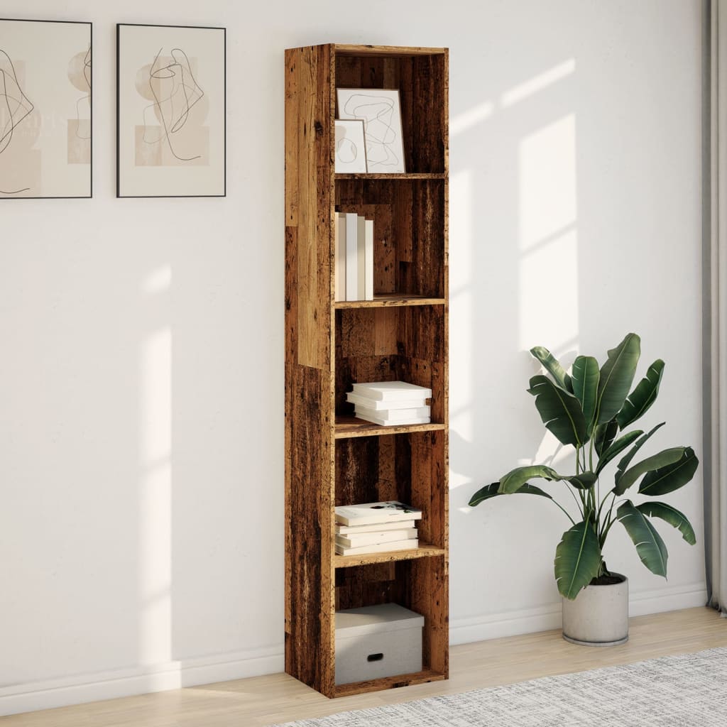 Bookcase Old Wood 40x30x189 cm Engineered Wood