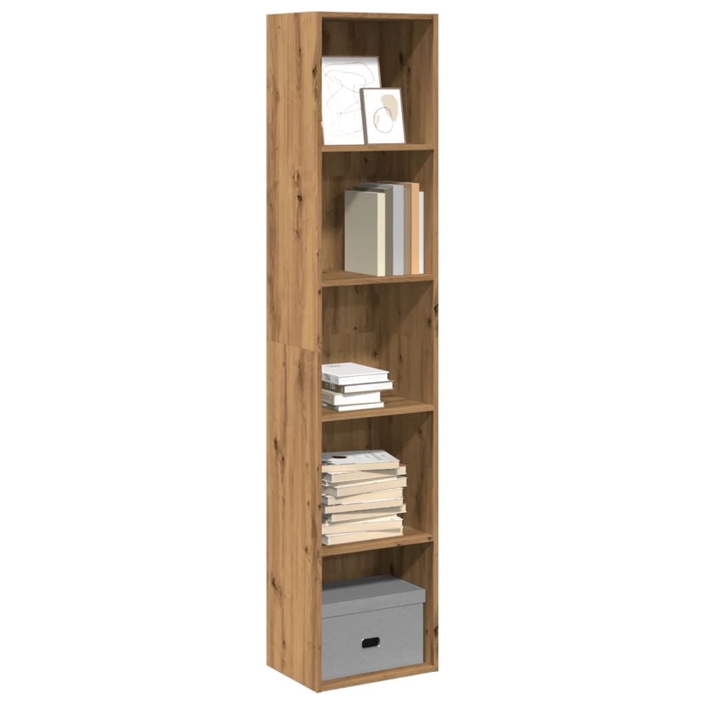 Bookcase Artisian Oak 40x30x189 cm Engineered Wood