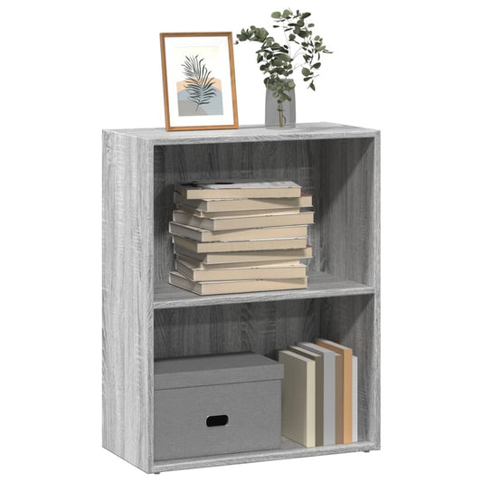 Bookcase Grey Sonoma 60x30x77 cm Engineered Wood