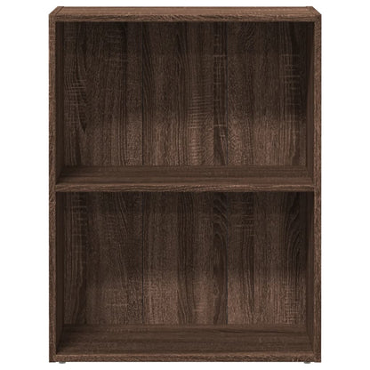 Bookcase Brown Oak 60x30x77 cm Engineered Wood