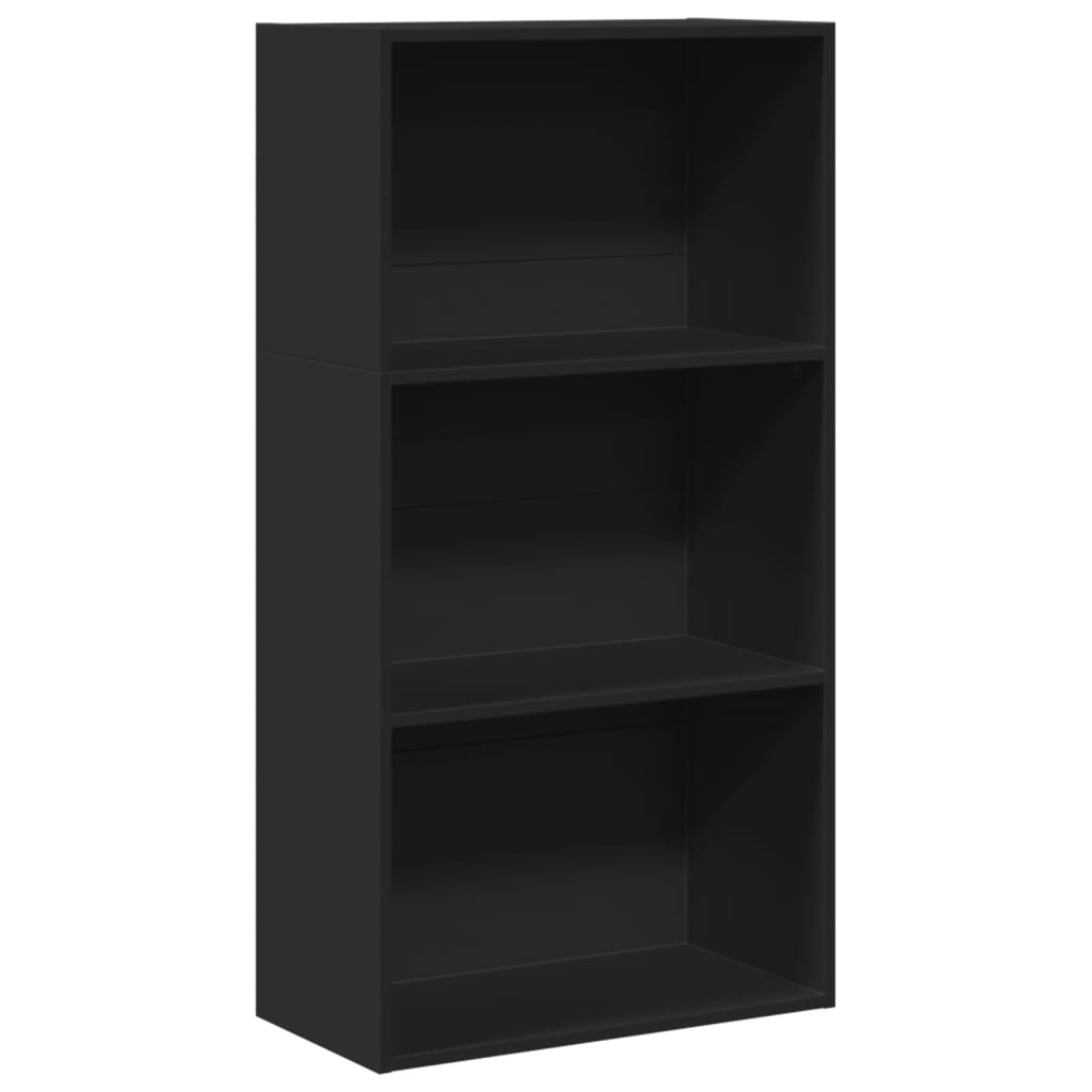 Bookcase Black 60x30x114 cm Engineered Wood