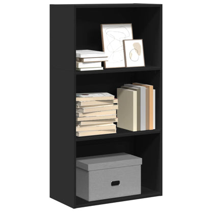 Bookcase Black 60x30x114 cm Engineered Wood