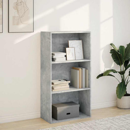 Bookcase Concrete Grey 60x30x114 cm Engineered Wood