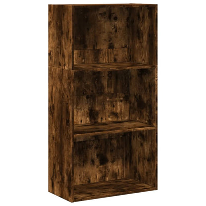 Bookcase Smoked Oak 60x30x114 cm Engineered Wood