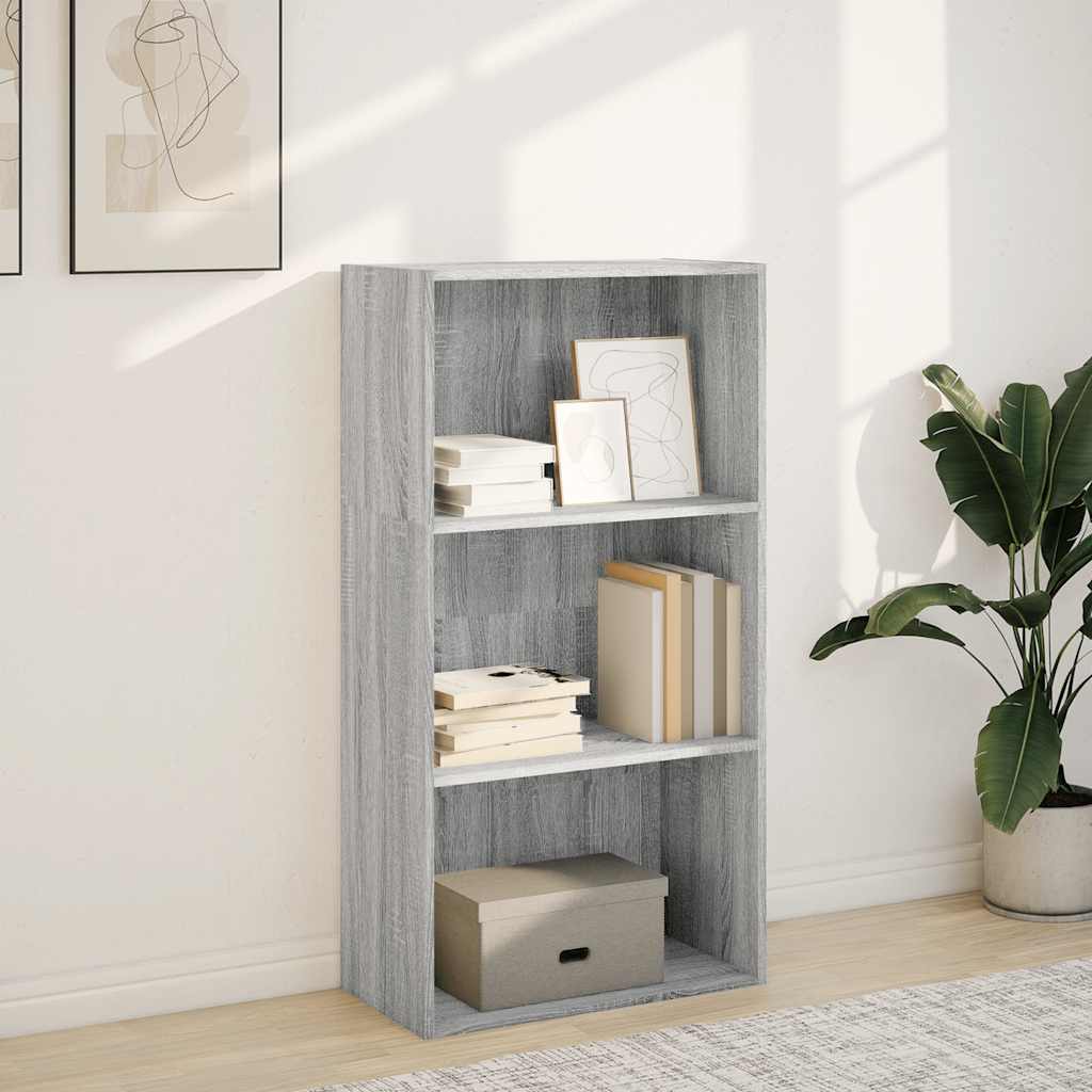 Bookcase Grey Sonoma 60x30x114 cm Engineered Wood