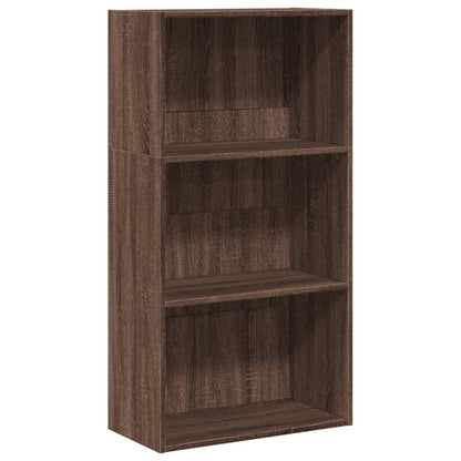 Bookcase Brown Oak 60x30x114 cm Engineered Wood