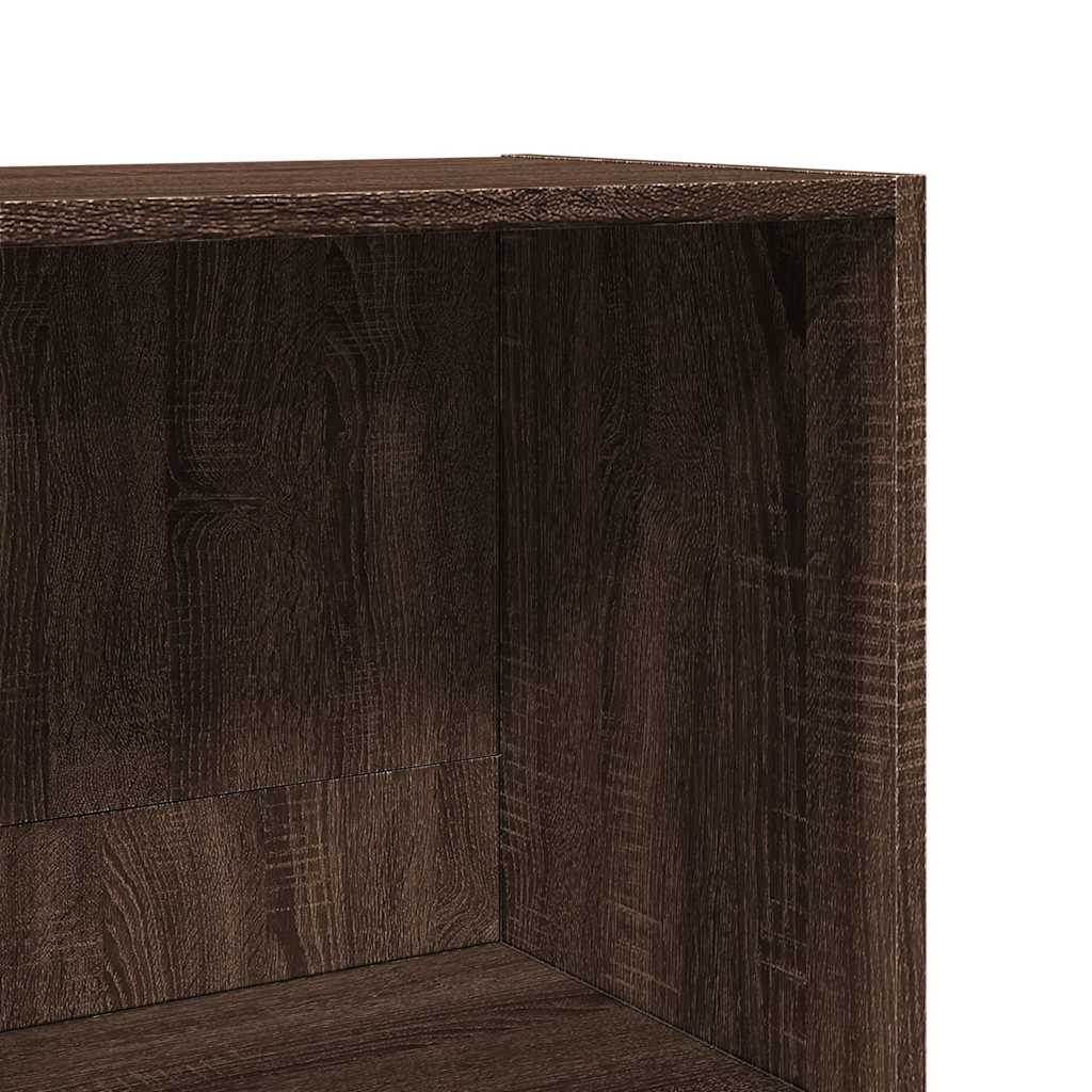 Bookcase Brown Oak 60x30x114 cm Engineered Wood