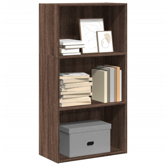 Bookcase Brown Oak 60x30x114 cm Engineered Wood