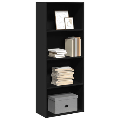 Bookcase Black 60x30x152 cm Engineered Wood