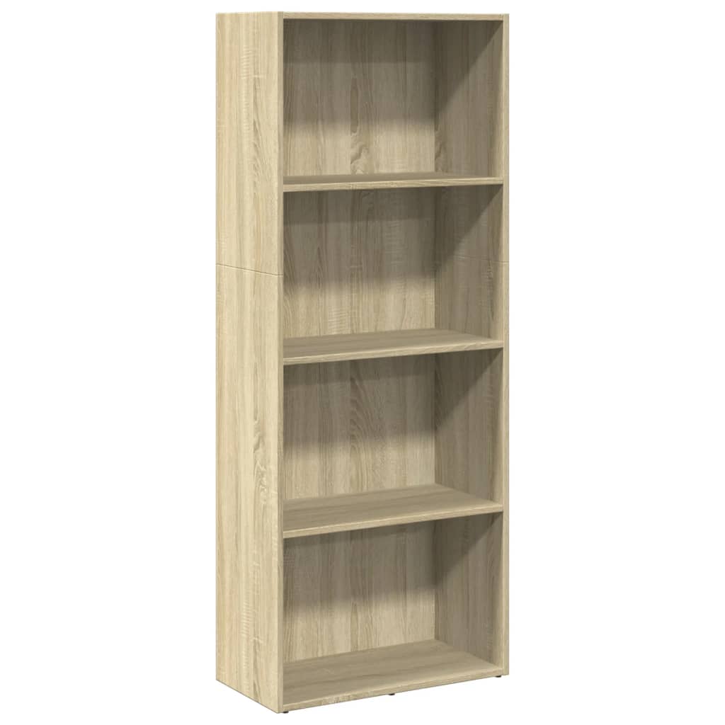 Bookcase Sonoma Oak 60x30x152 cm Engineered Wood