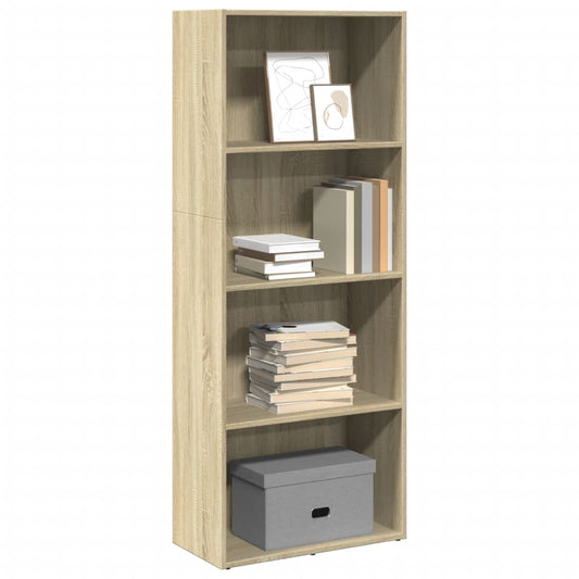 Bookcase Sonoma Oak 60x30x152 cm Engineered Wood