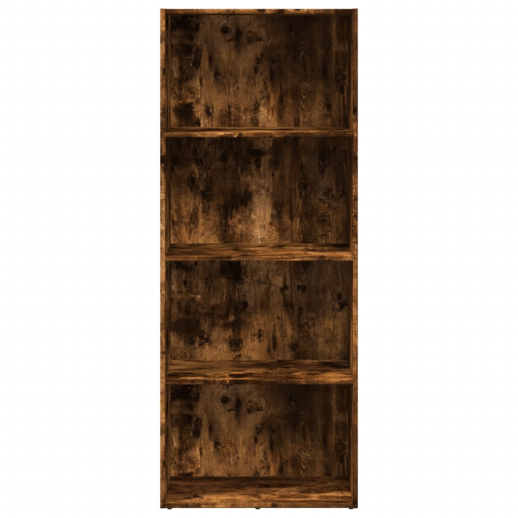 Bookcase Smoked Oak 60x30x152 cm Engineered Wood