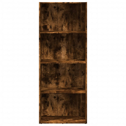 Bookcase Smoked Oak 60x30x152 cm Engineered Wood