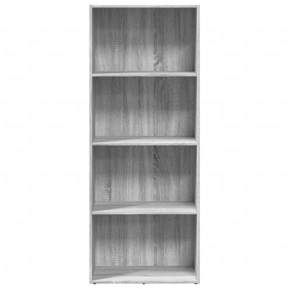 Bookcase Grey Sonoma 60x30x152 cm Engineered Wood