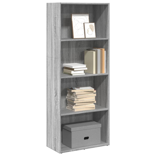 Bookcase Grey Sonoma 60x30x152 cm Engineered Wood