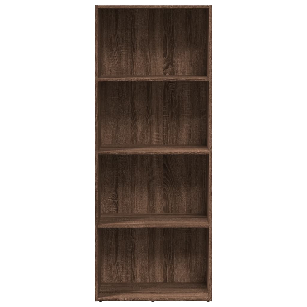 Bookcase Brown Oak 60x30x152 cm Engineered Wood