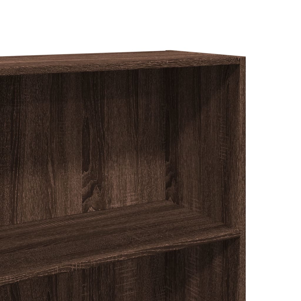 Bookcase Brown Oak 60x30x152 cm Engineered Wood