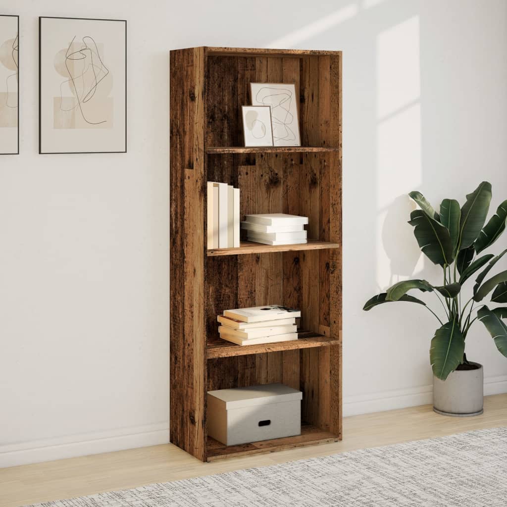 Bookcase Old Wood 60x30x152 cm Engineered Wood