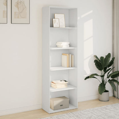 Bookcase White 60x30x189 cm Engineered Wood