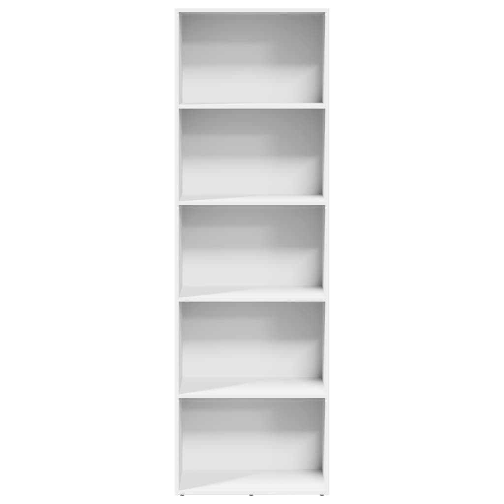 Bookcase White 60x30x189 cm Engineered Wood