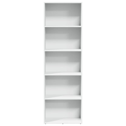 Bookcase White 60x30x189 cm Engineered Wood