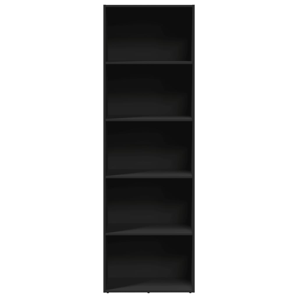 Bookcase Black 60x30x189 cm Engineered Wood