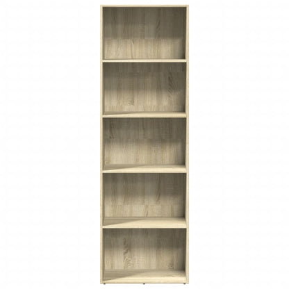 Bookcase Sonoma Oak 60x30x189 cm Engineered Wood