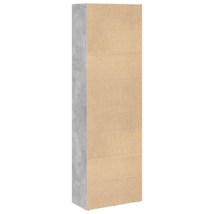 Bookcase Concrete Grey 60x30x189 cm Engineered Wood