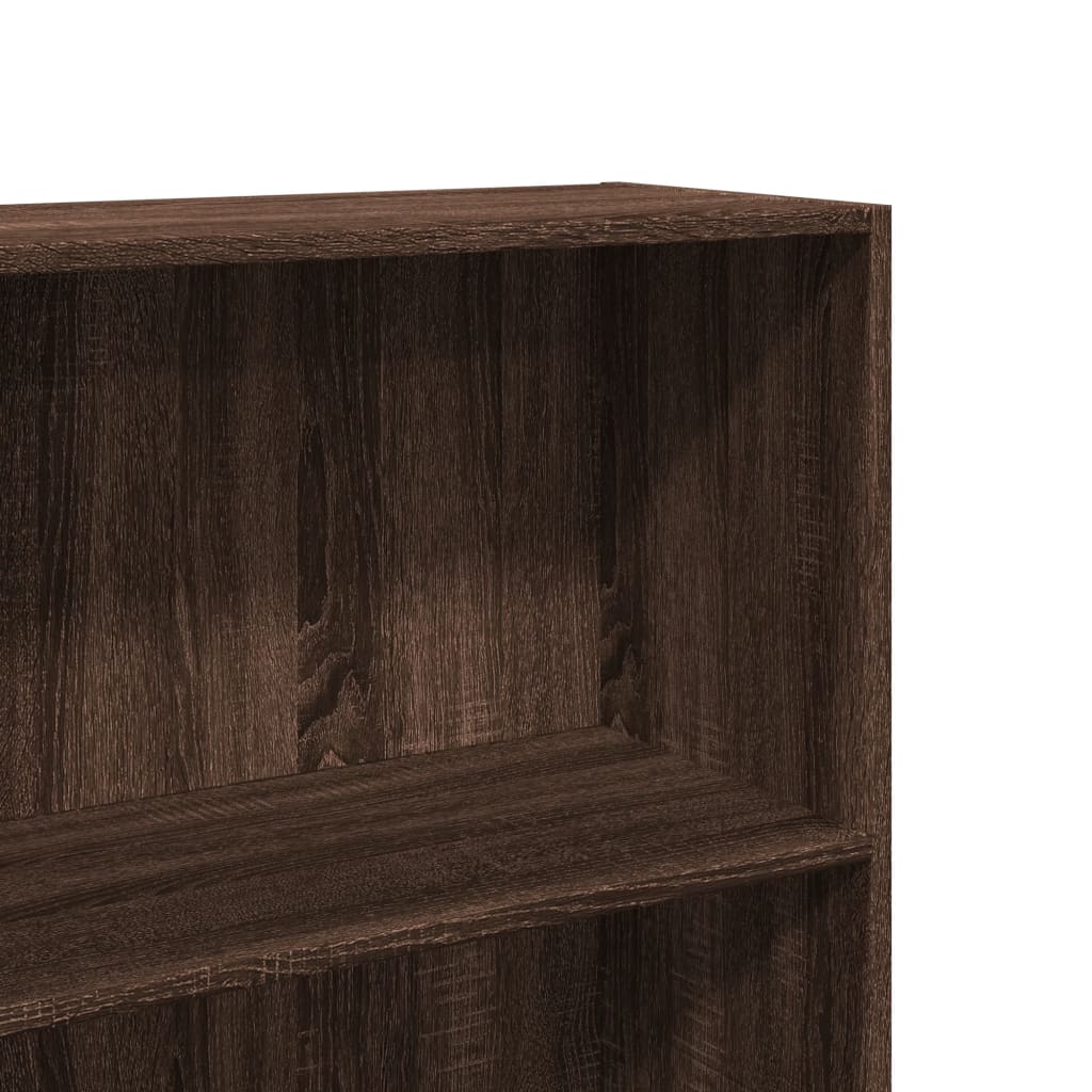 Bookcase Brown Oak 60x30x189 cm Engineered Wood