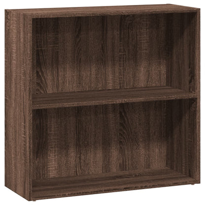 Bookcase Brown Oak 80x30x77 cm Engineered Wood