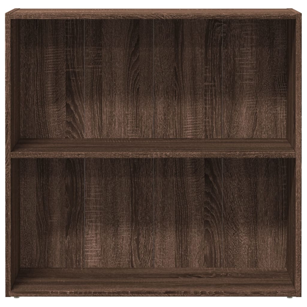 Bookcase Brown Oak 80x30x77 cm Engineered Wood